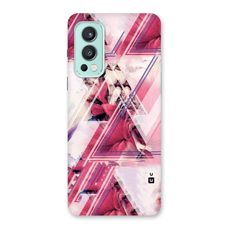 Pink Rose Abstract Back Case for OnePlus Nord 2 5G
