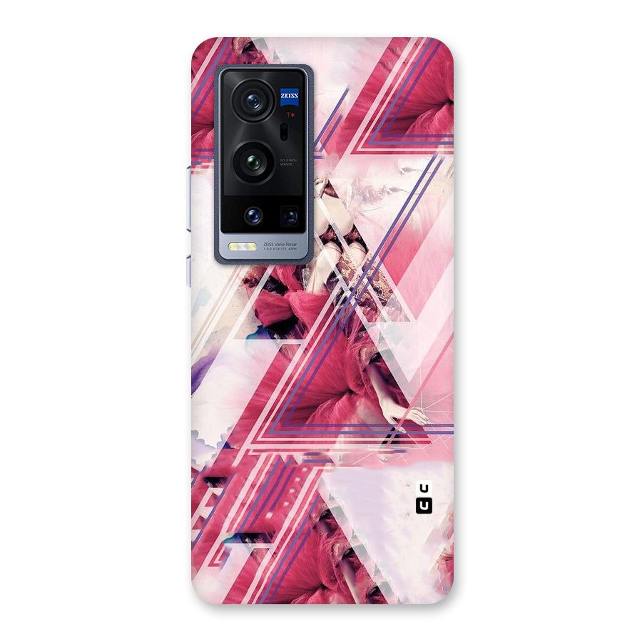 Pink Rose Abstract Back Case for Vivo X60 Pro Plus
