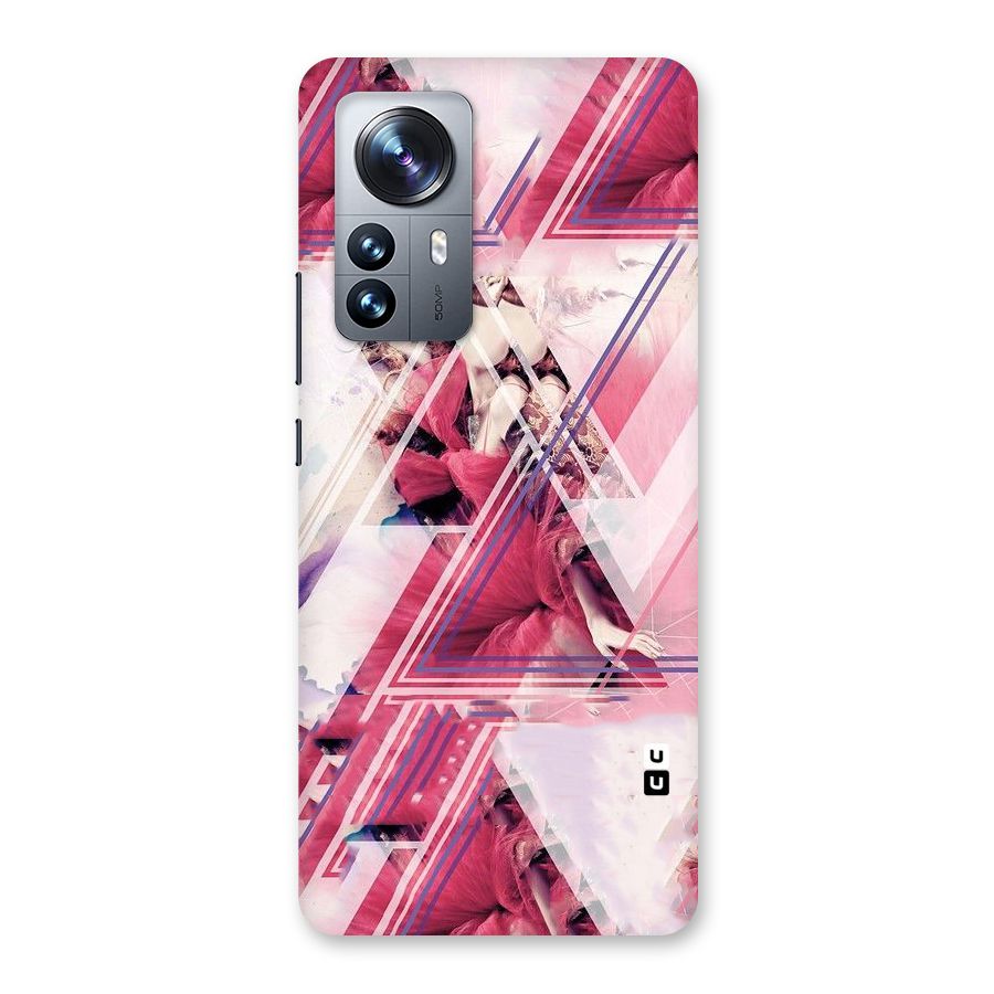 Pink Rose Abstract Back Case for Xiaomi 12 Pro