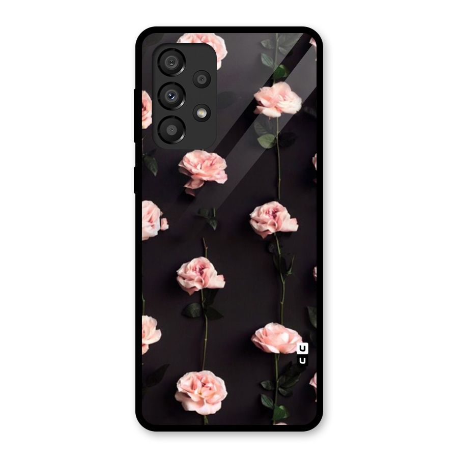Pink Roses Glass Back Case for Galaxy A33 5G