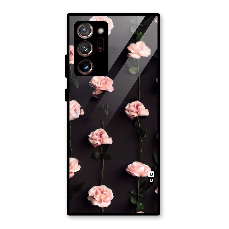 Pink Roses Glass Back Case for Galaxy Note 20 Ultra 5G