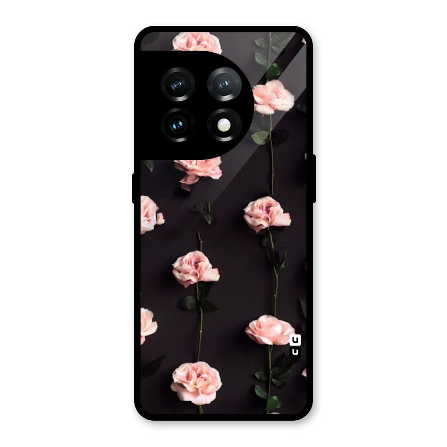 Pink Roses Glass Back Case for OnePlus 11