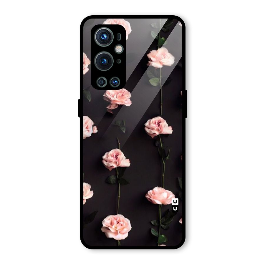 Pink Roses Glass Back Case for OnePlus 9 Pro