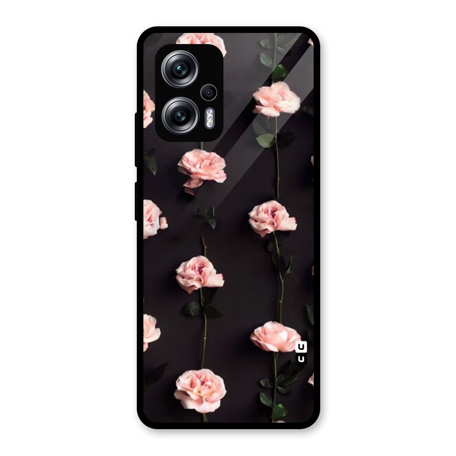 Pink Roses Glass Back Case for Redmi K50i