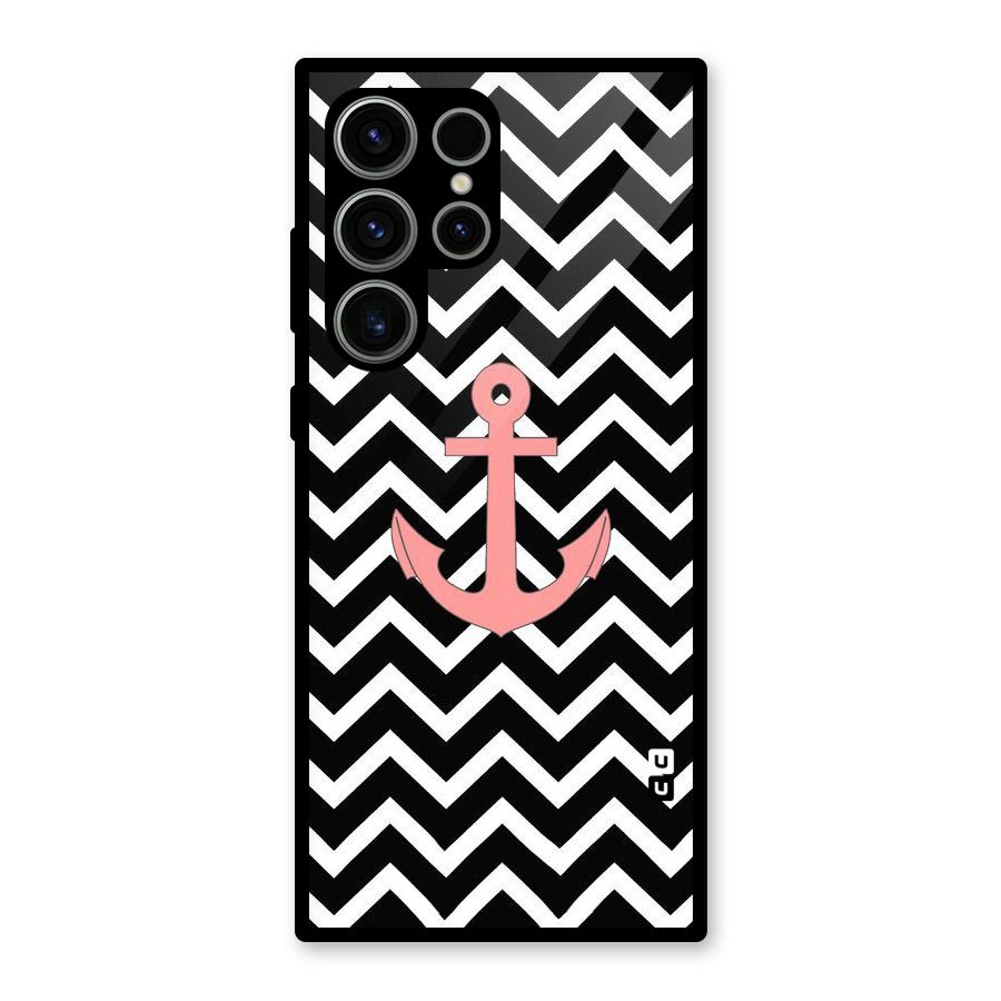 Pink Sailor Glass Back Case for Galaxy S23 Ultra
