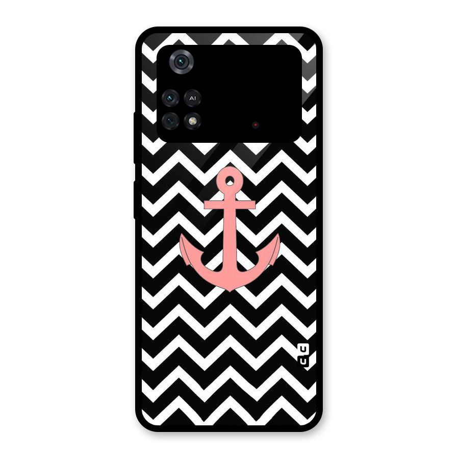 Pink Sailor Glass Back Case for Poco M4 Pro 4G