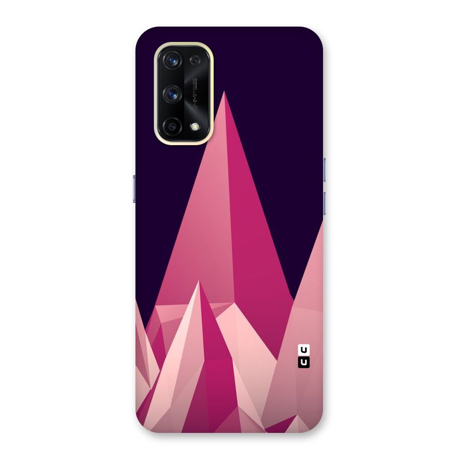 Pink Sharp Glass Back Case for Realme X7 Pro