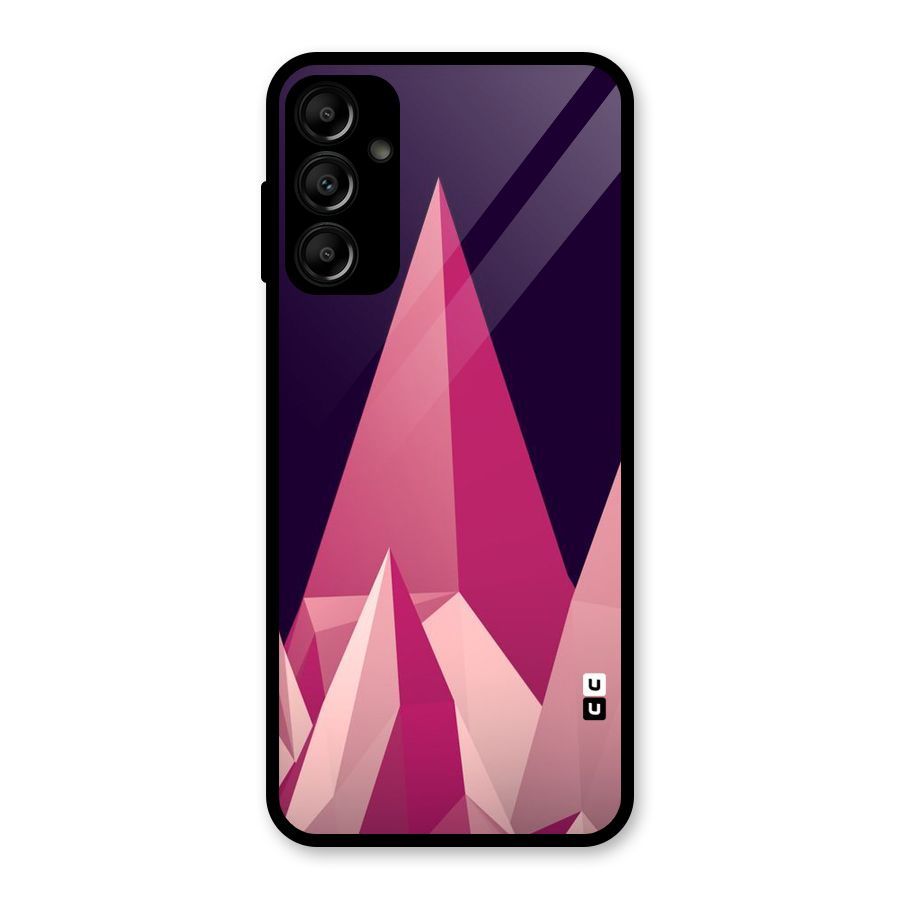 Pink Sharp Glass Back Case for Galaxy A14 5G