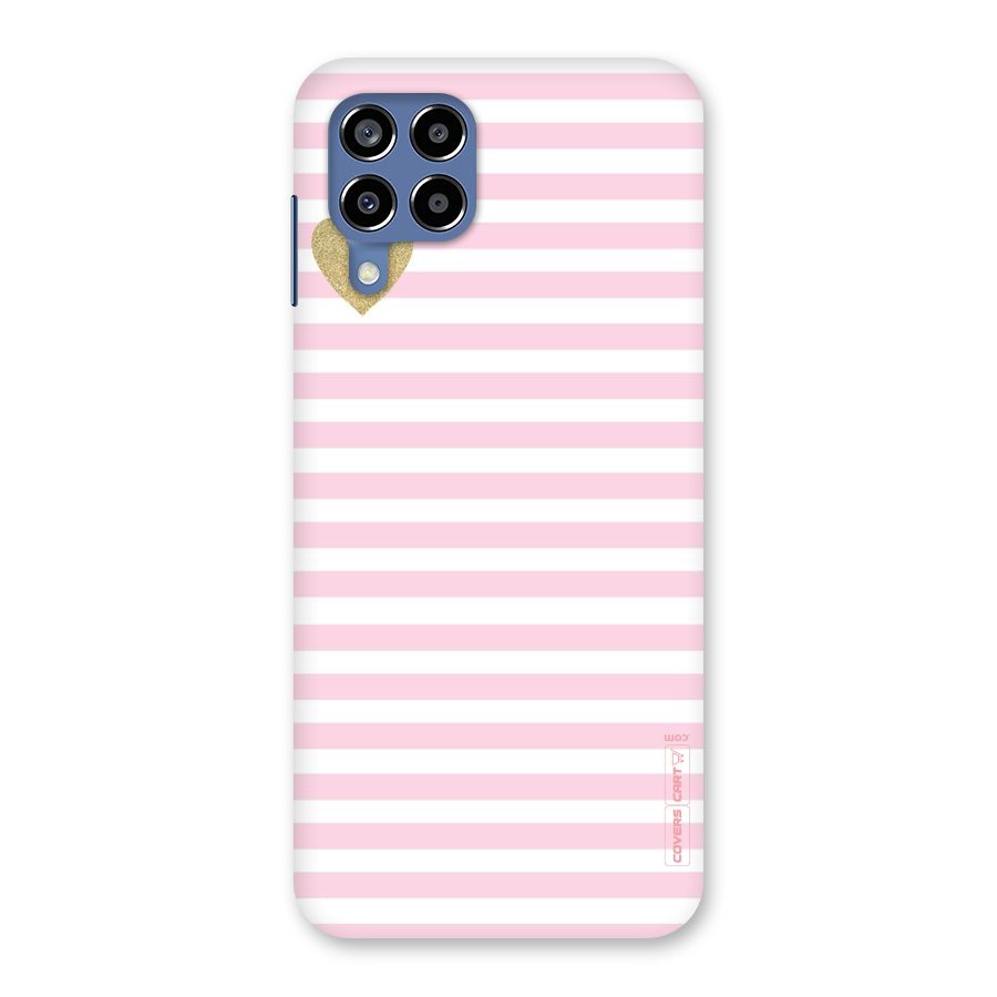 Pink Stripes Back Case for Galaxy M53 5G