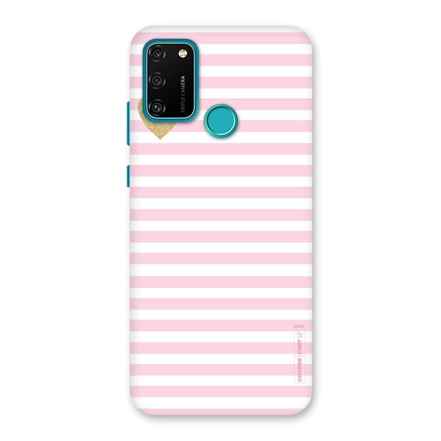 Pink Stripes Back Case for Honor 9A