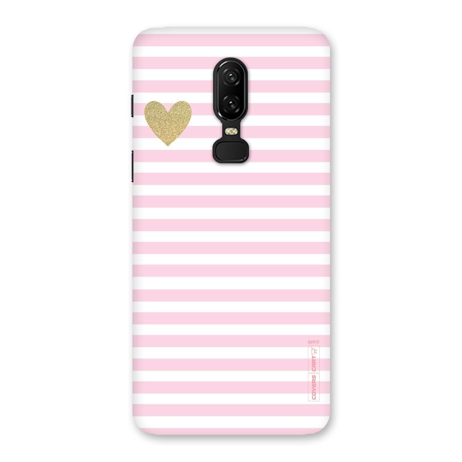 Pink Stripes Back Case for OnePlus 6