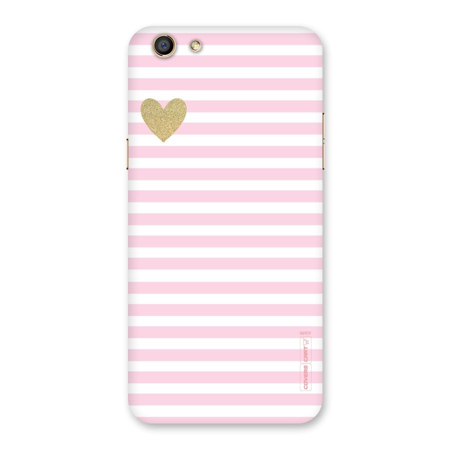 Pink Stripes Back Case for Oppo F3