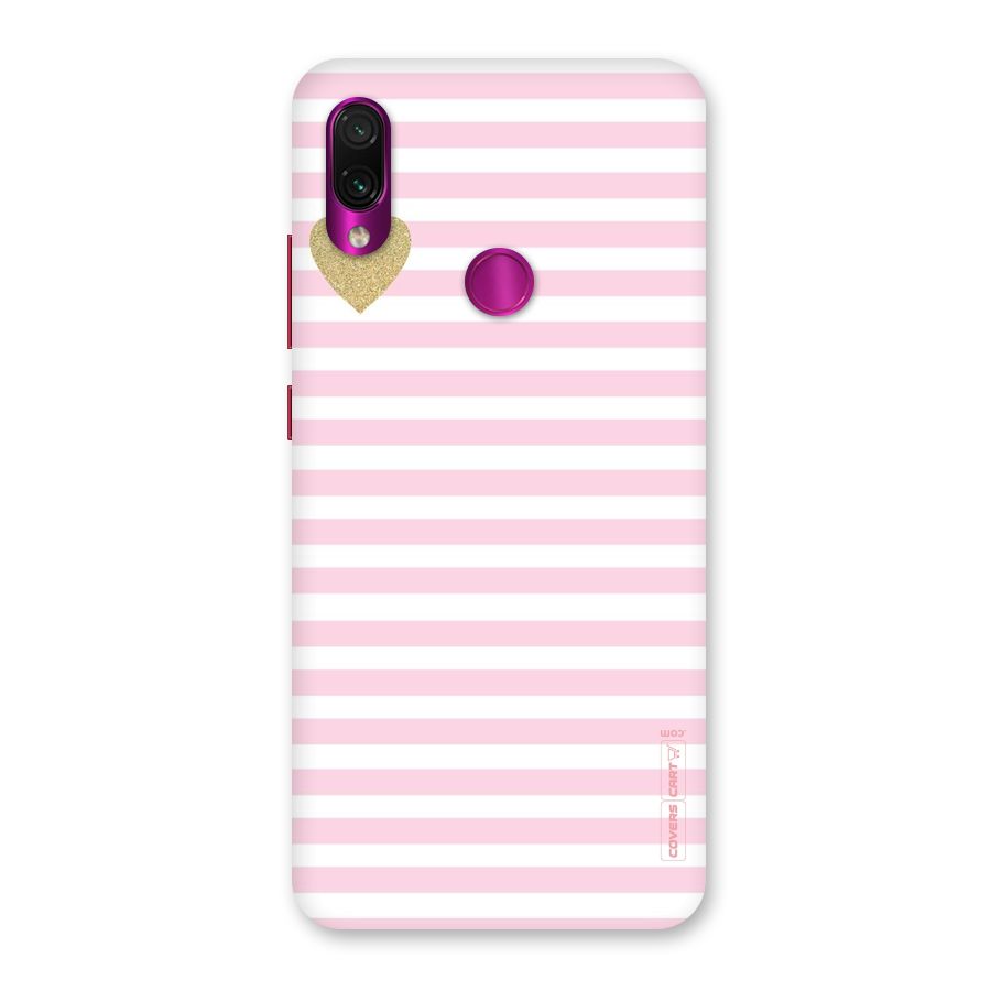 Pink Stripes Back Case for Redmi Note 7 Pro