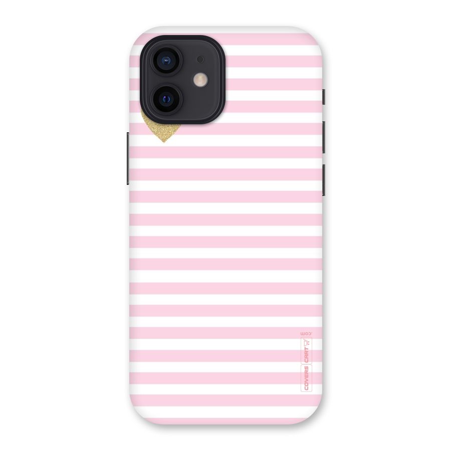 Pink Stripes Back Case for iPhone 12