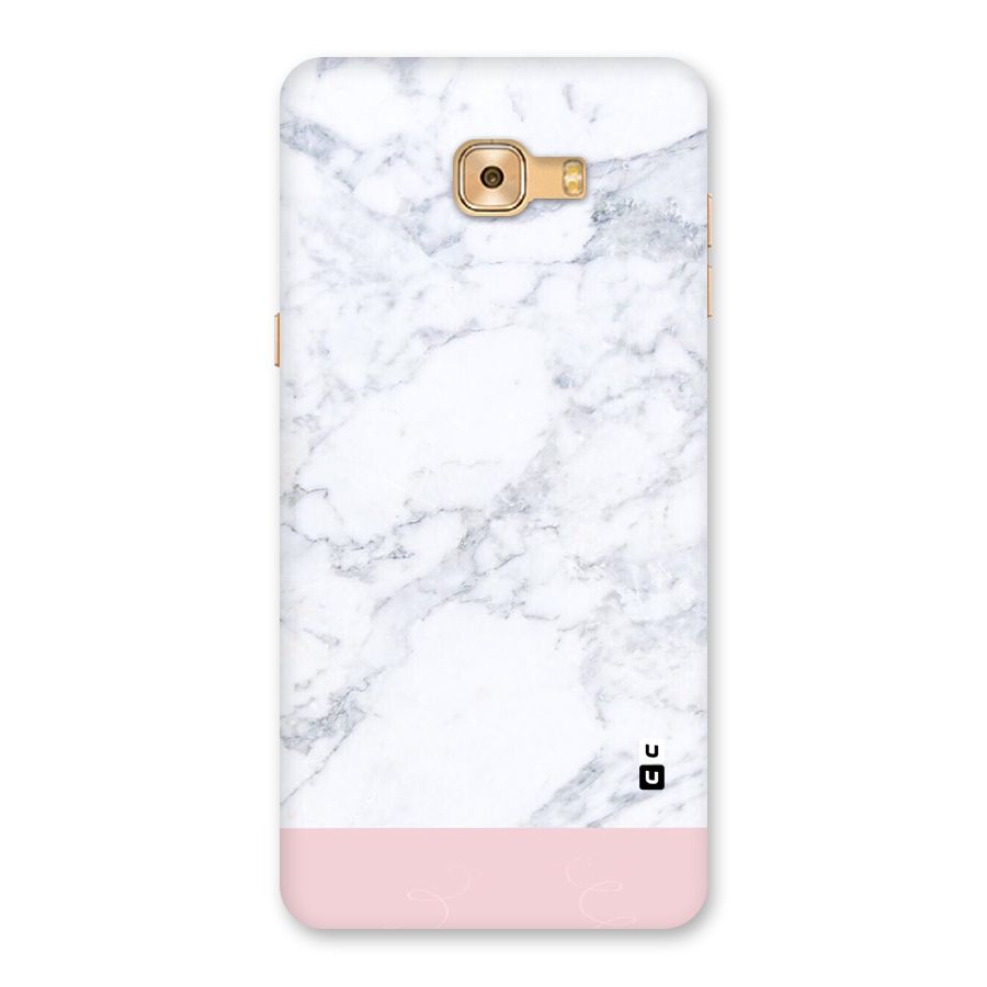 Pink White Merge Marble Back Case for Galaxy C9 Pro