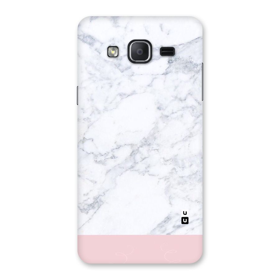 Pink White Merge Marble Back Case for Galaxy On7 2015