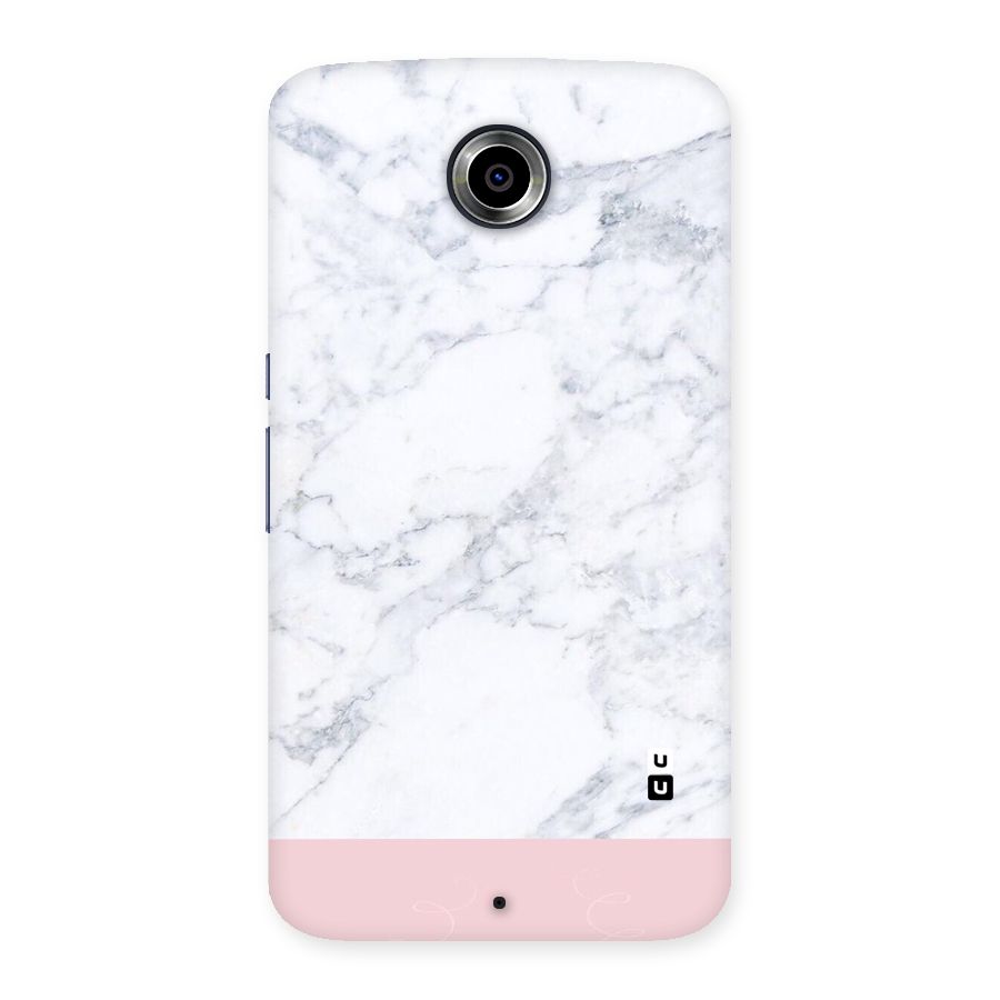 Pink White Merge Marble Back Case for Nexsus 6