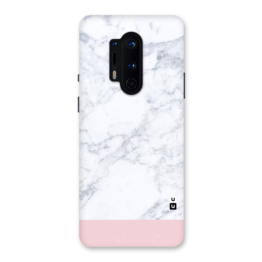 Pink White Merge Marble Back Case for OnePlus 8 Pro