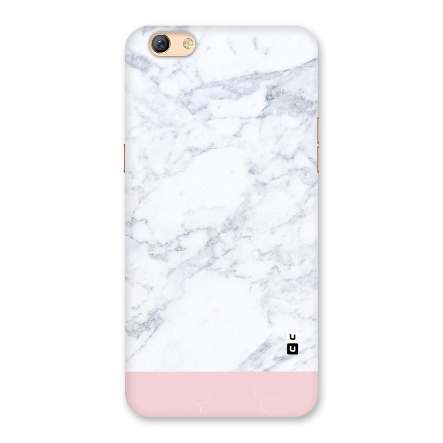 Pink White Merge Marble Back Case for Oppo F3 Plus