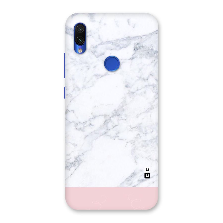 Pink White Merge Marble Back Case for Redmi Note 7S