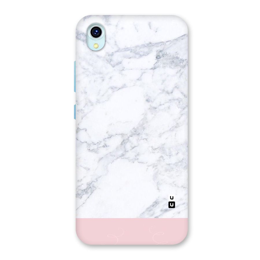 Pink White Merge Marble Back Case for Vivo Y1s