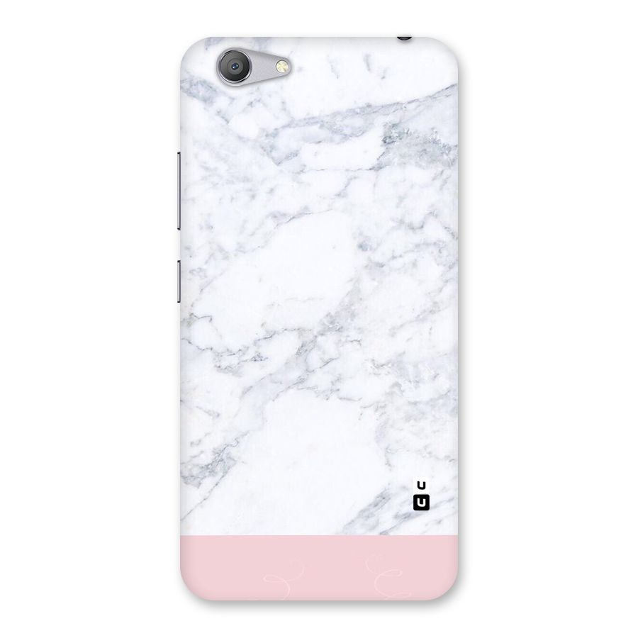 Pink White Merge Marble Back Case for Vivo Y53
