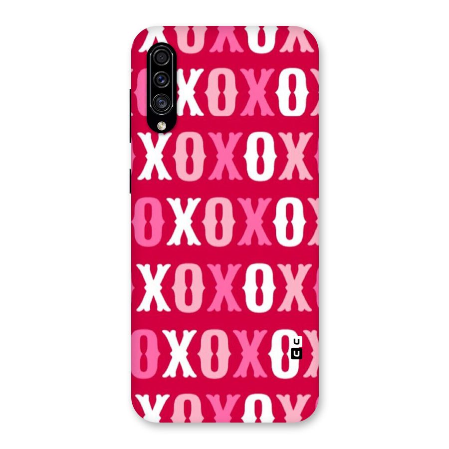 Pink White Xoxo Back Case for Galaxy A30s