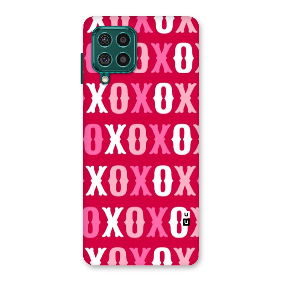 Pink White Xoxo Back Case for Galaxy F62