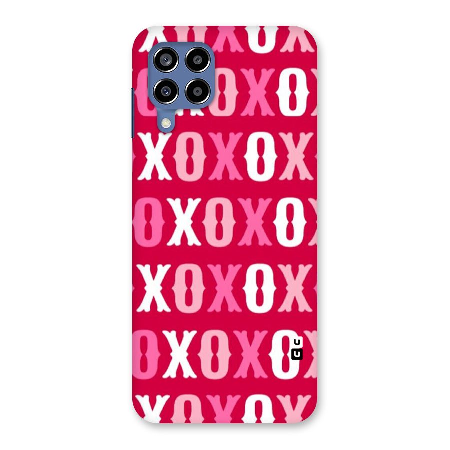 Pink White Xoxo Back Case for Galaxy M53 5G