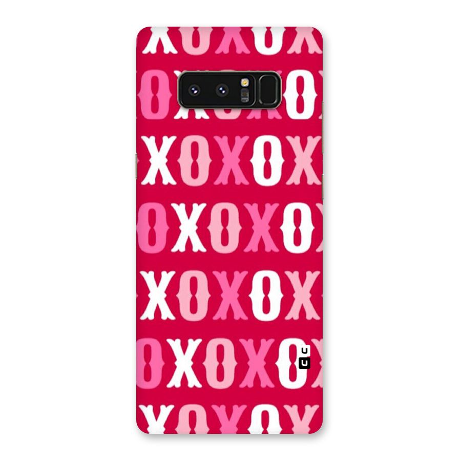 Pink White Xoxo Back Case for Galaxy Note 8