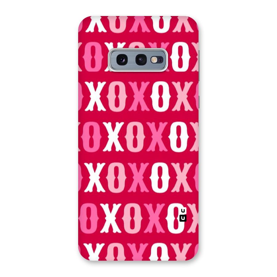 Pink White Xoxo Back Case for Galaxy S10e