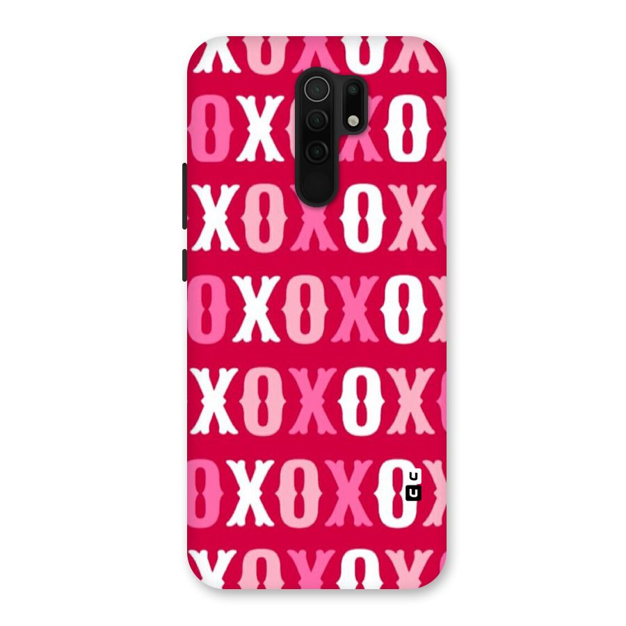 Pink White Xoxo Back Case for Poco M2
