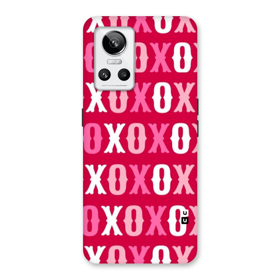 Pink White Xoxo Back Case for Realme GT Neo 3