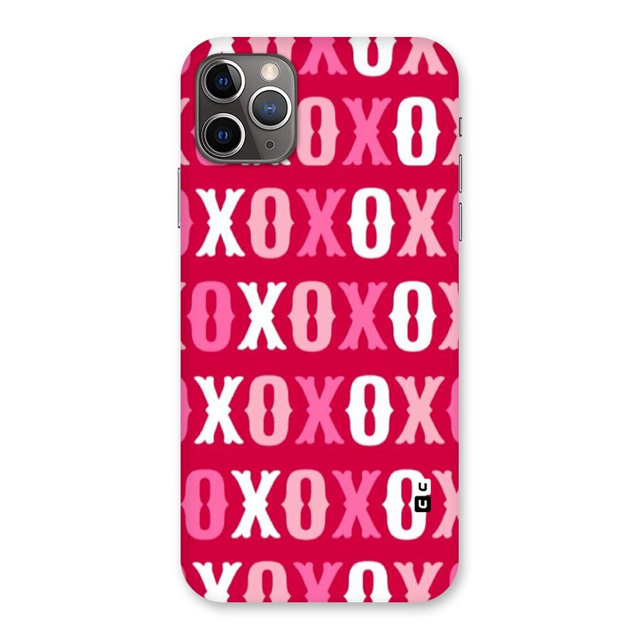 Pink White Xoxo Back Case for iPhone 11 Pro Max