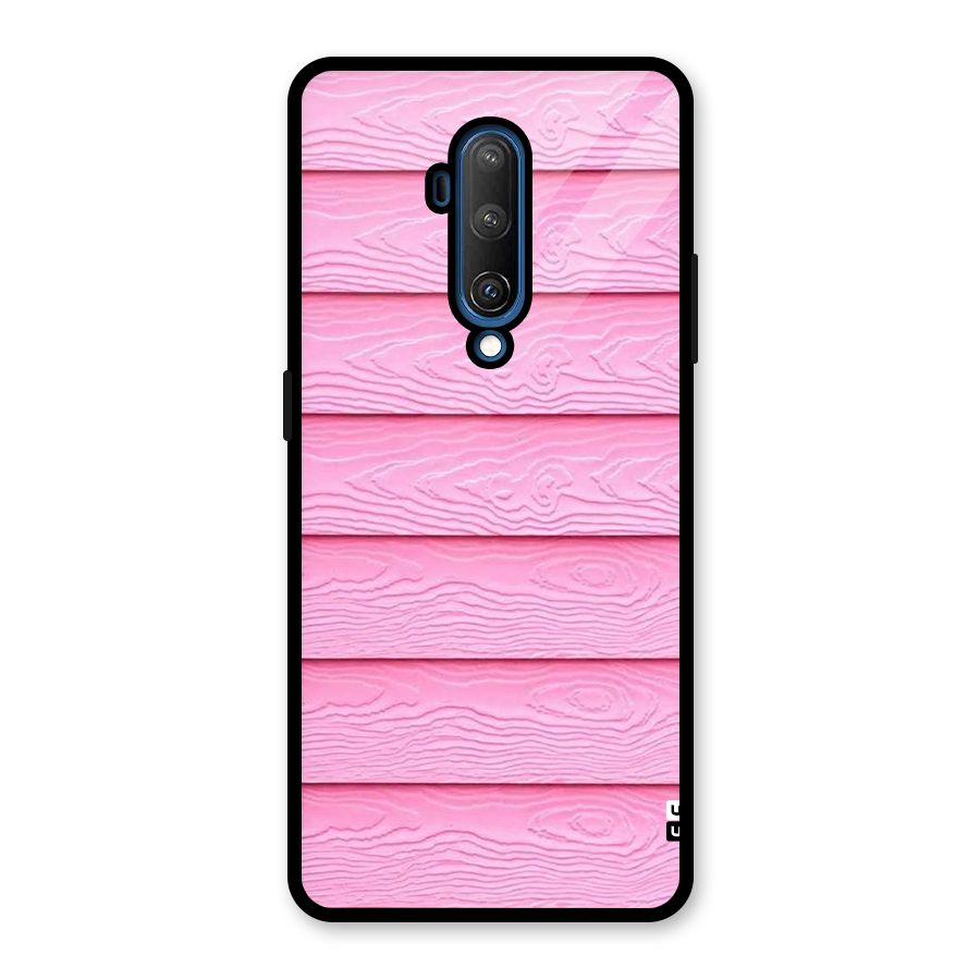Pink Wood Glass Back Case for OnePlus 7T Pro