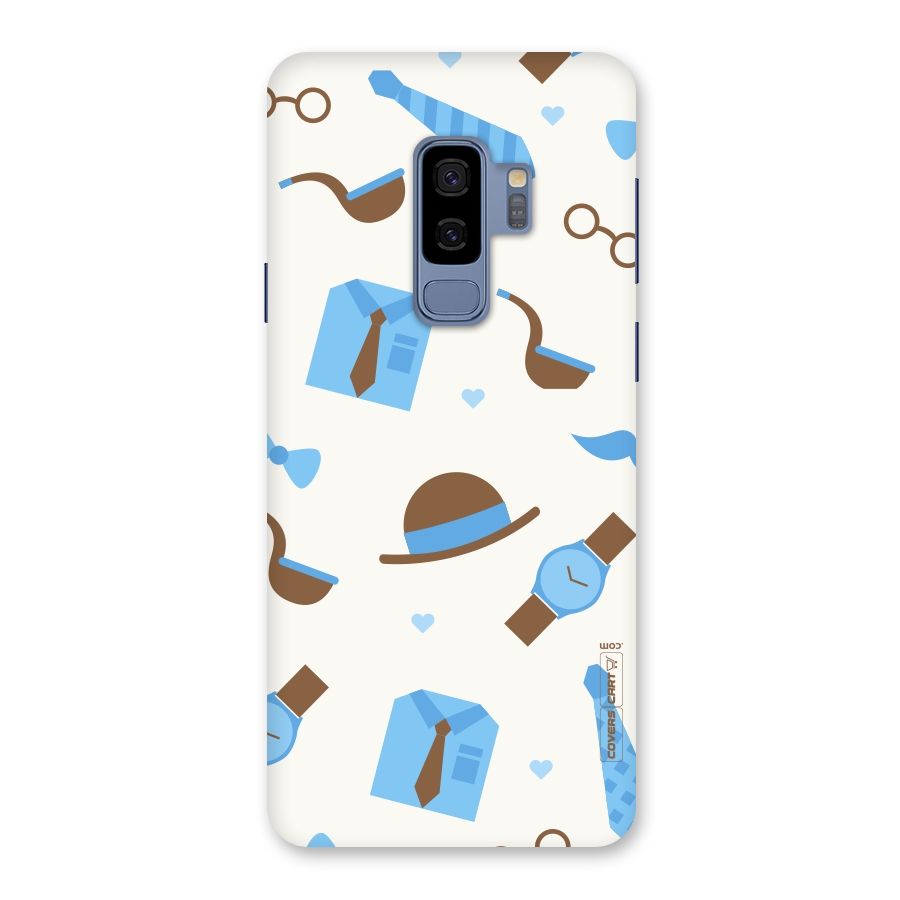 Pipe Hat Watch Pattern Back Case for Galaxy S9 Plus