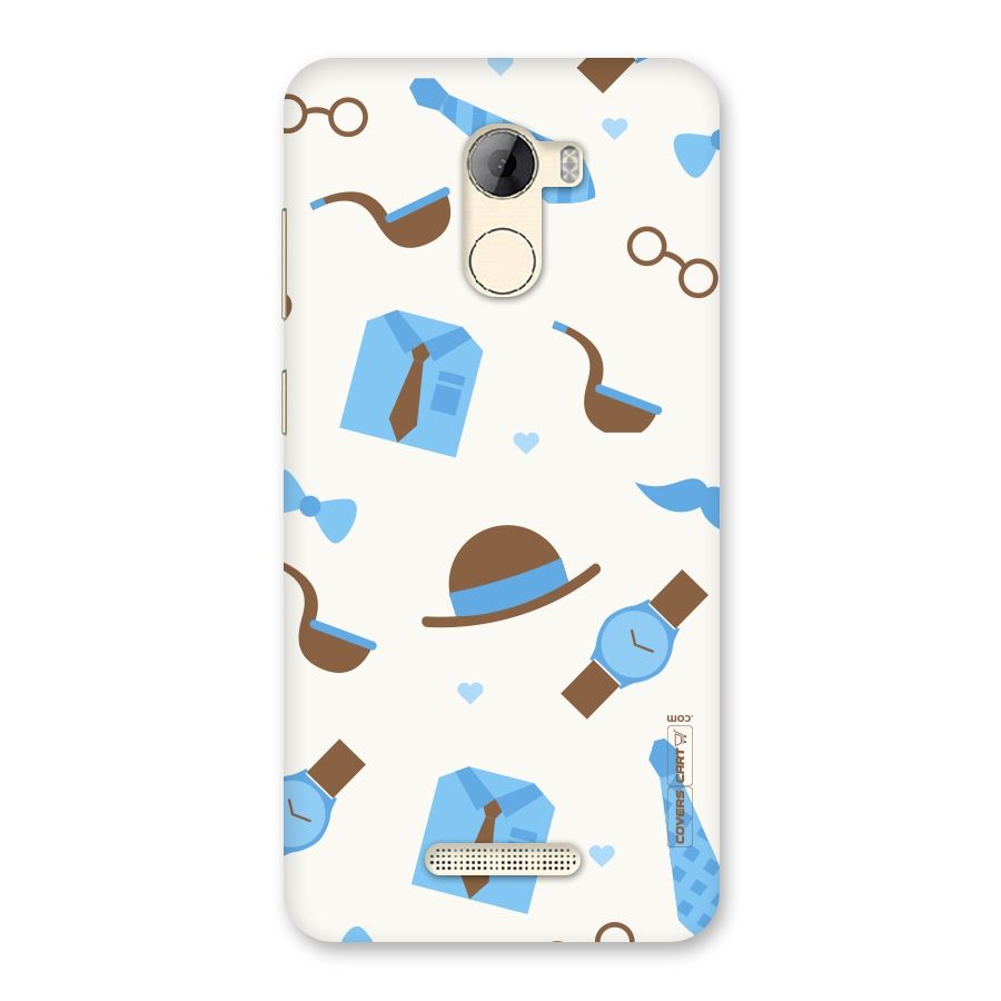 Pipe Hat Watch Pattern Back Case for Gionee A1 LIte