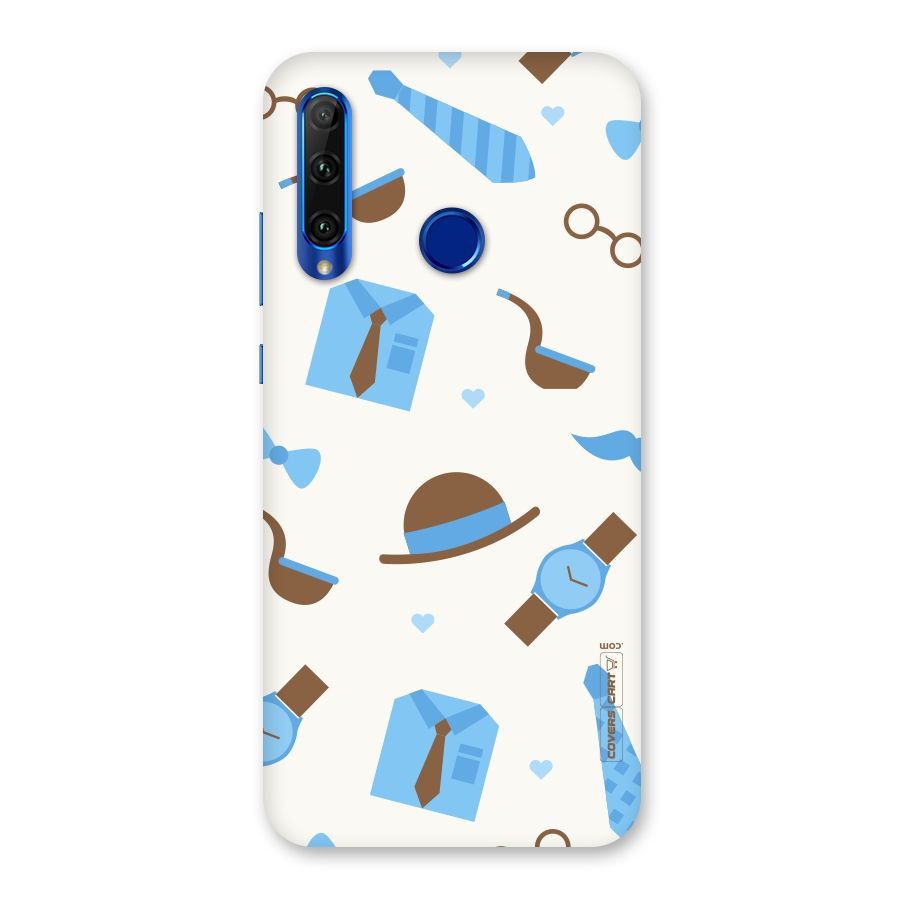 Pipe Hat Watch Pattern Back Case for Honor 20i