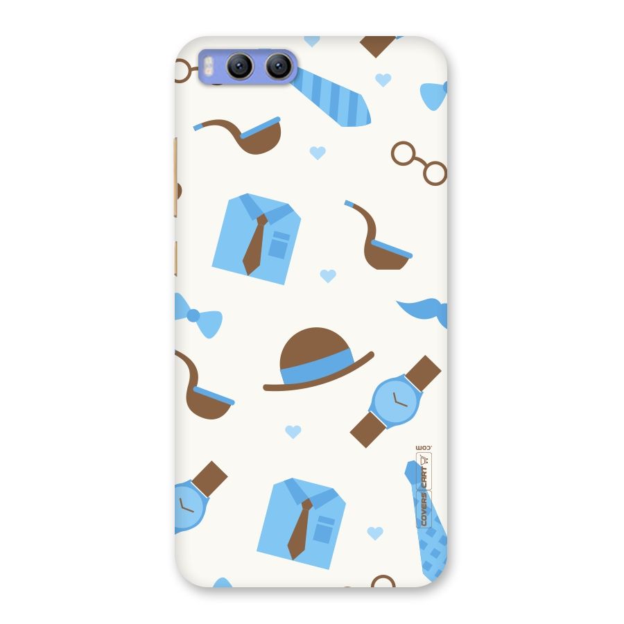 Pipe Hat Watch Pattern Back Case for Xiaomi Mi 6