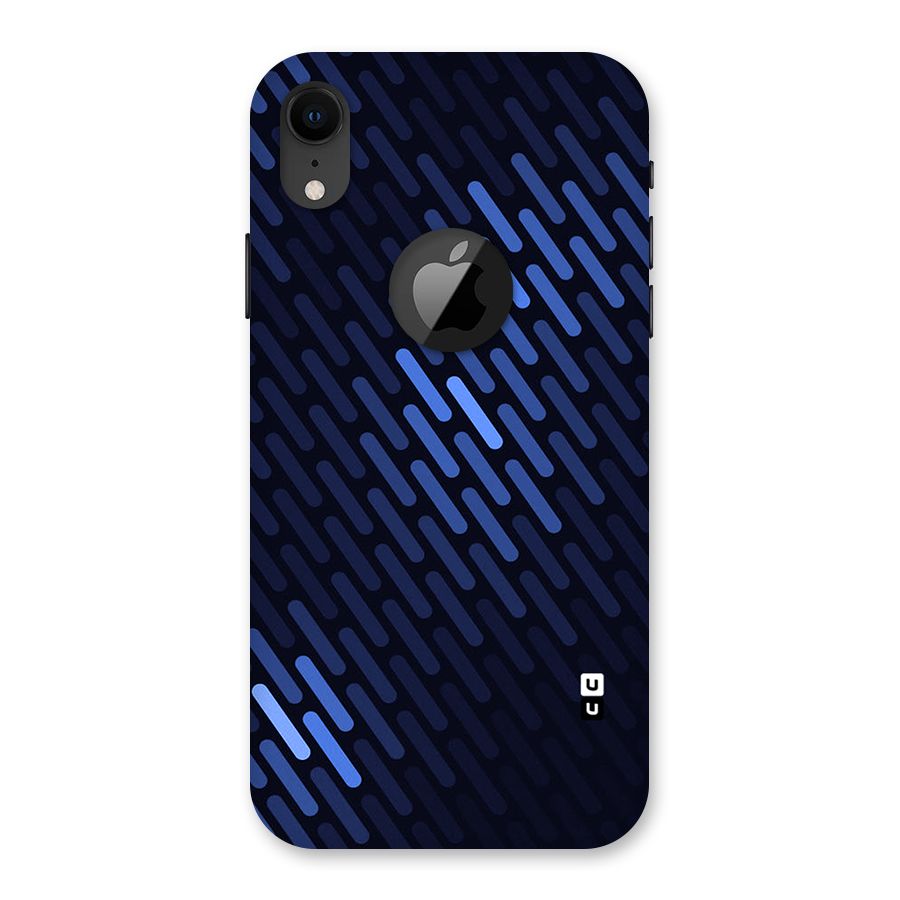 Pipe Shades Pattern Printed Back Case for iPhone XR Logo Cut