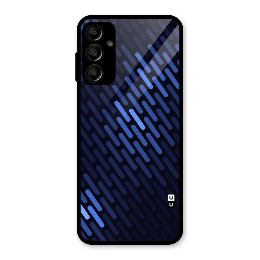 Pipe Shades Pattern Printed Glass Back Case for Galaxy A14 5G