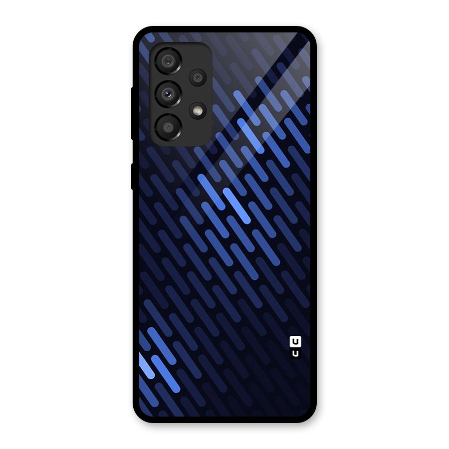 Pipe Shades Pattern Printed Glass Back Case for Galaxy A33 5G