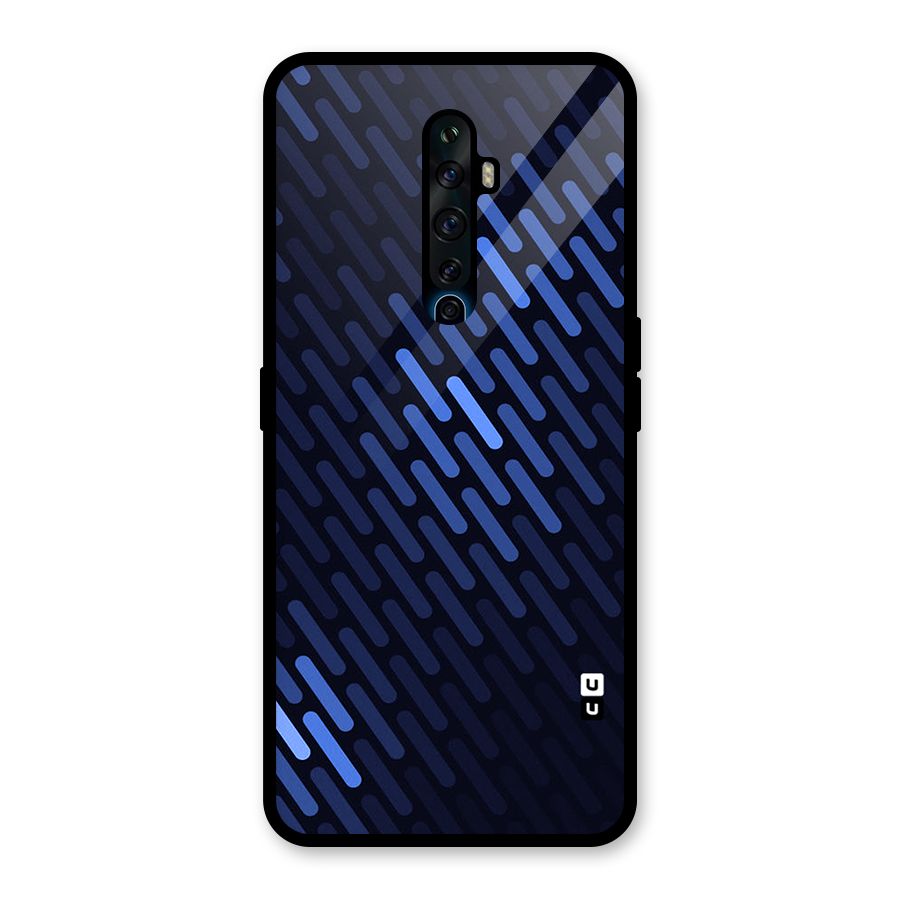 Pipe Shades Pattern Printed Glass Back Case for Oppo Reno2 Z
