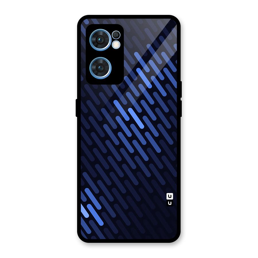 Pipe Shades Pattern Printed Glass Back Case for Oppo Reno7 5G