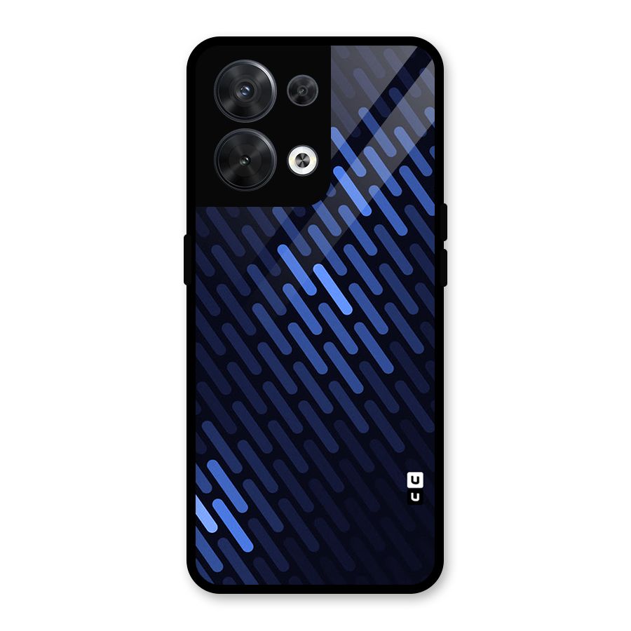 Pipe Shades Pattern Printed Glass Back Case for Oppo Reno8 5G