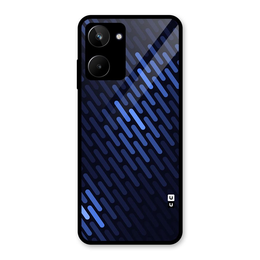 Pipe Shades Pattern Printed Glass Back Case for Realme 10
