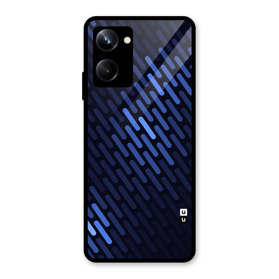 Pipe Shades Pattern Printed Glass Back Case for Realme 10 Pro