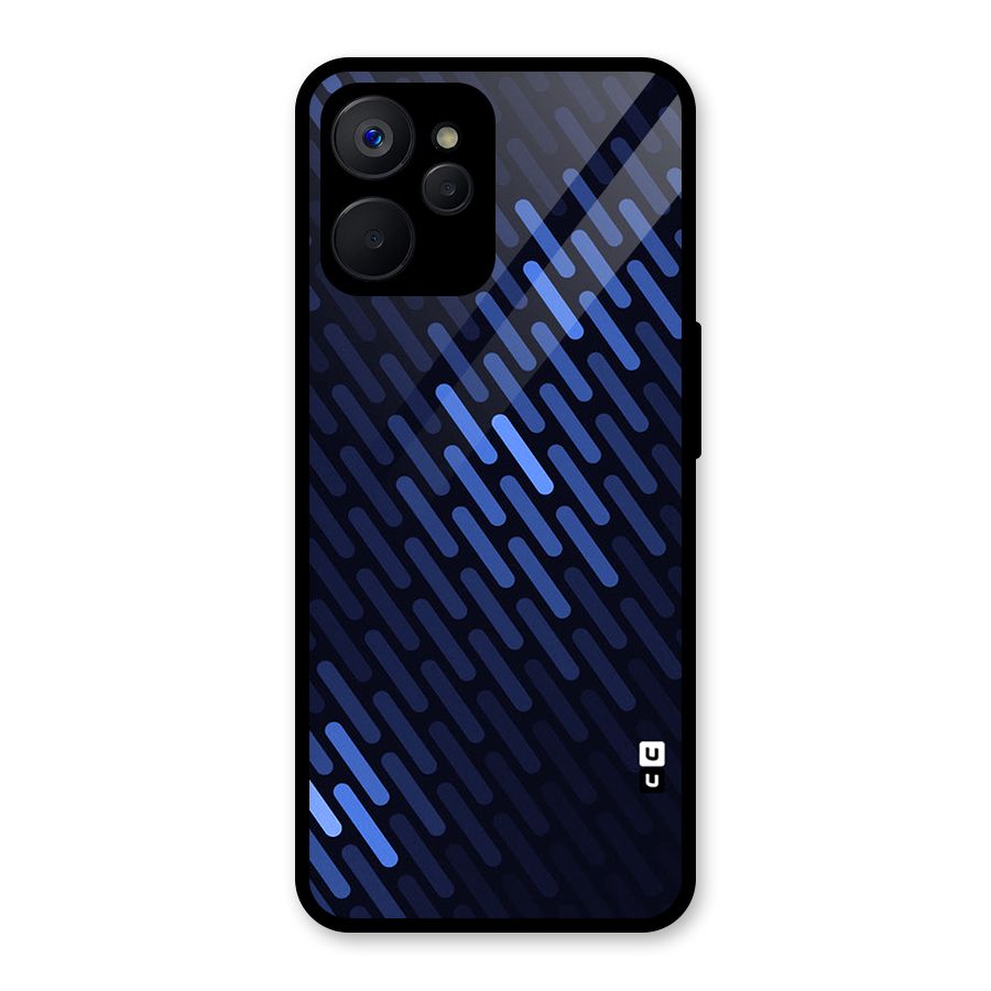 Pipe Shades Pattern Printed Glass Back Case for Realme 9i 5G