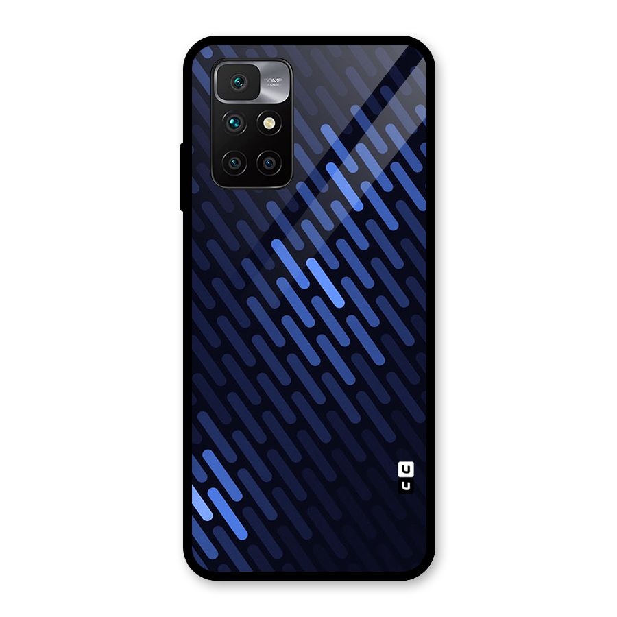 Pipe Shades Pattern Printed Glass Back Case for Redmi 10 Prime