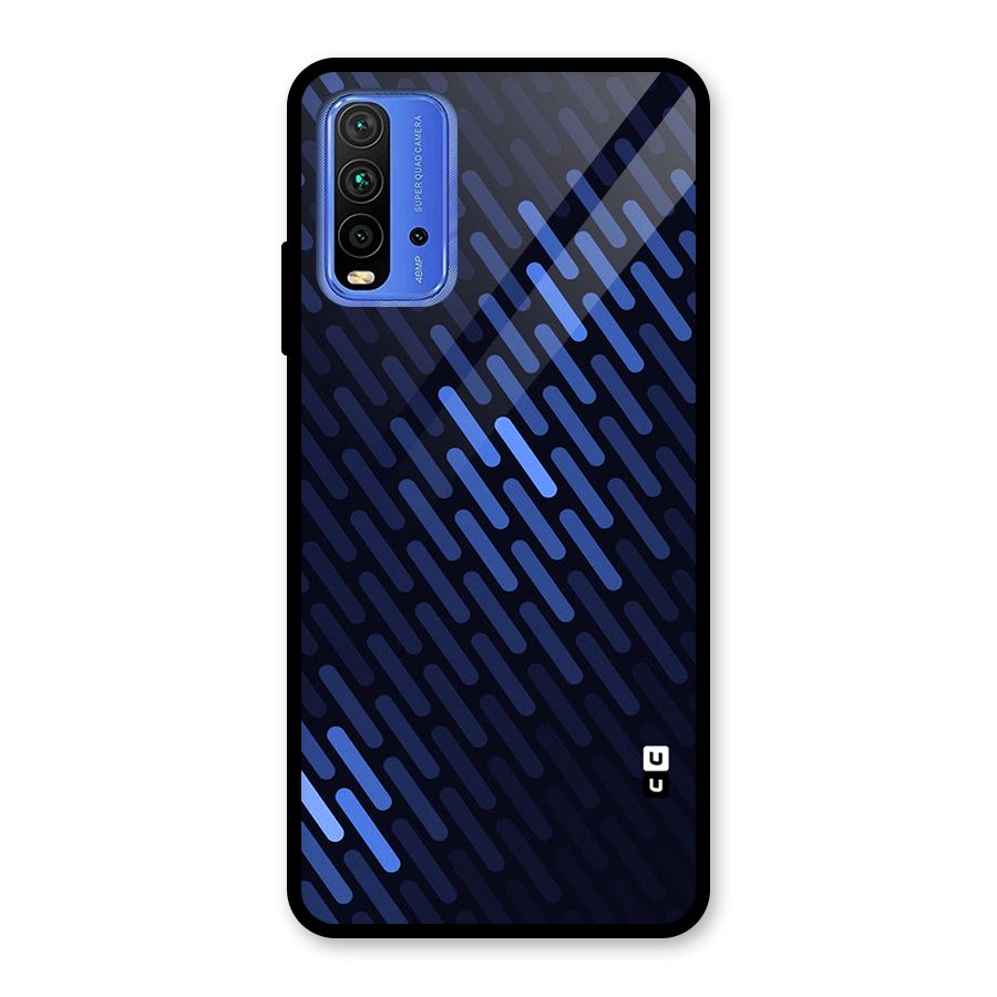 Pipe Shades Pattern Printed Glass Back Case for Redmi 9 Power